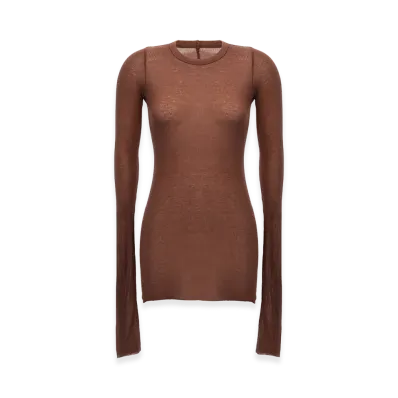 Rick Owens Women's Rib LS T' T-Shirt "Pink"