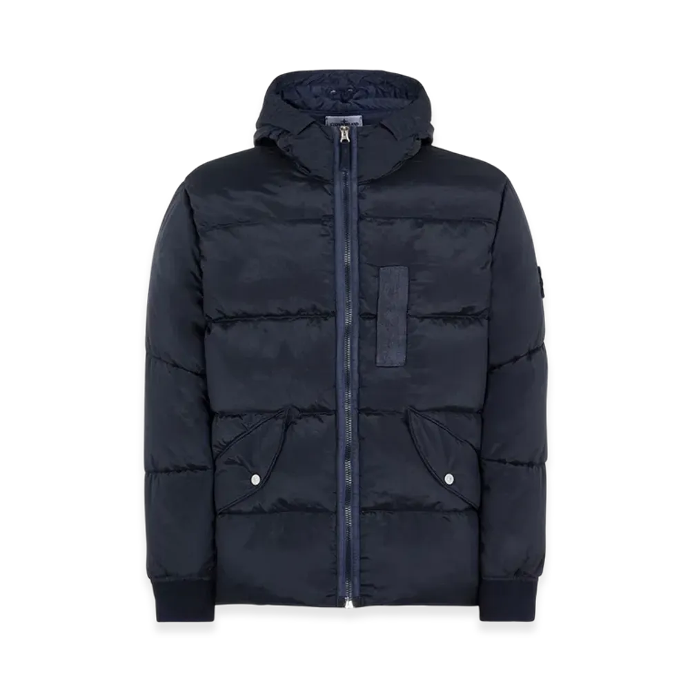 Stone Island 43619 Nylon Metal Econyl Regenerated Nylon Down Jacket - 22FW "Navy Blue"