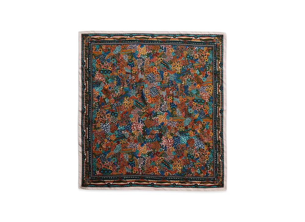 NICENESS P.Harti Printed Silk Scarf "Ivory"