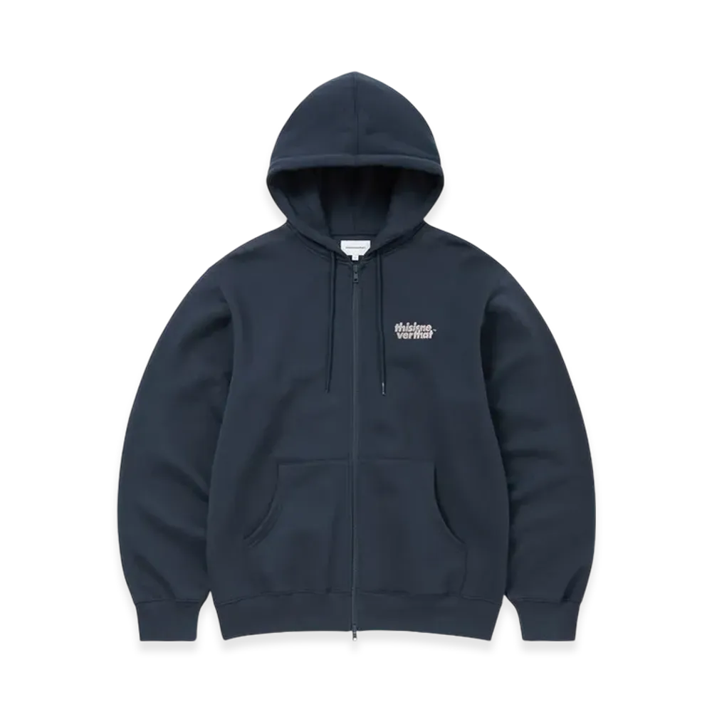 thisisneverthat OL-Logo Zip Up Hoodie "Navy"
