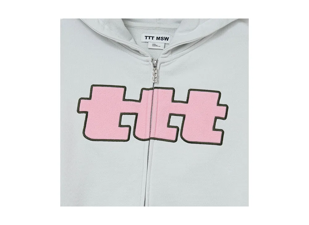 TTTMSW TTT Big Logo Zip Up Hoodie TTTMSW TTT Big Logo Zip Up Hoodie