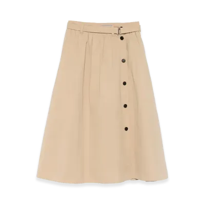 PRADA Women's Panama Old Cotton Skirt "Beige"