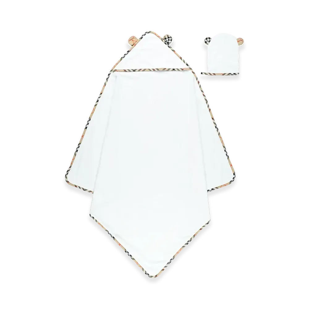 Burberry Kids N7 Bear Towel Sd Set "White"