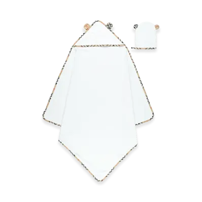 Burberry Kids N7 Bear Towel Sd Set "White"