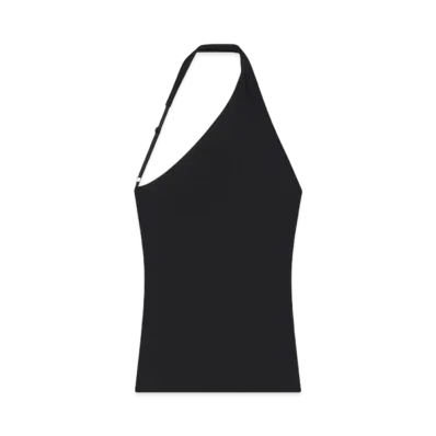 Courreges Slash Asymmetrical Top "Black"