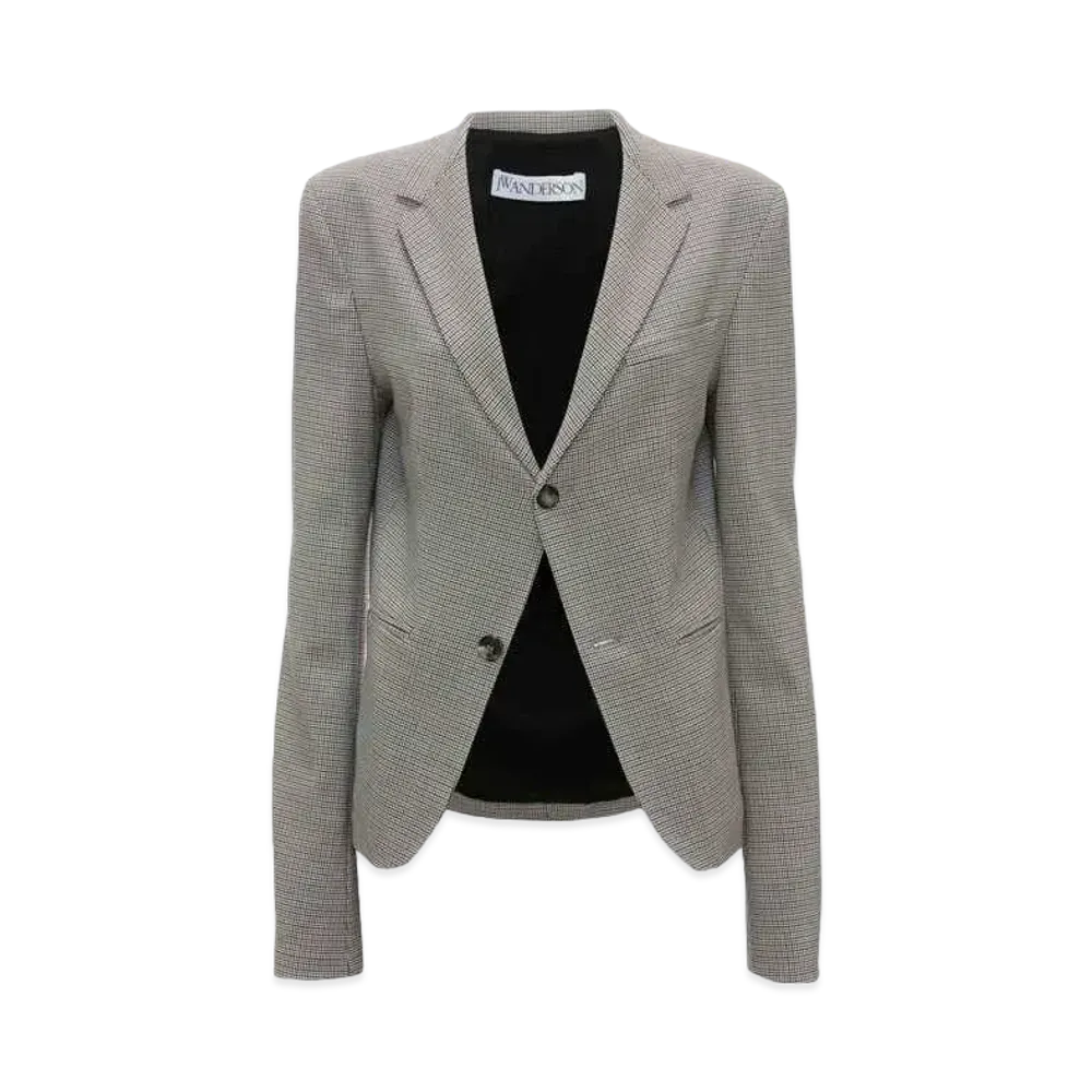 JW ANDERSON Shrunken Single-Breasted Blazer "Grey"