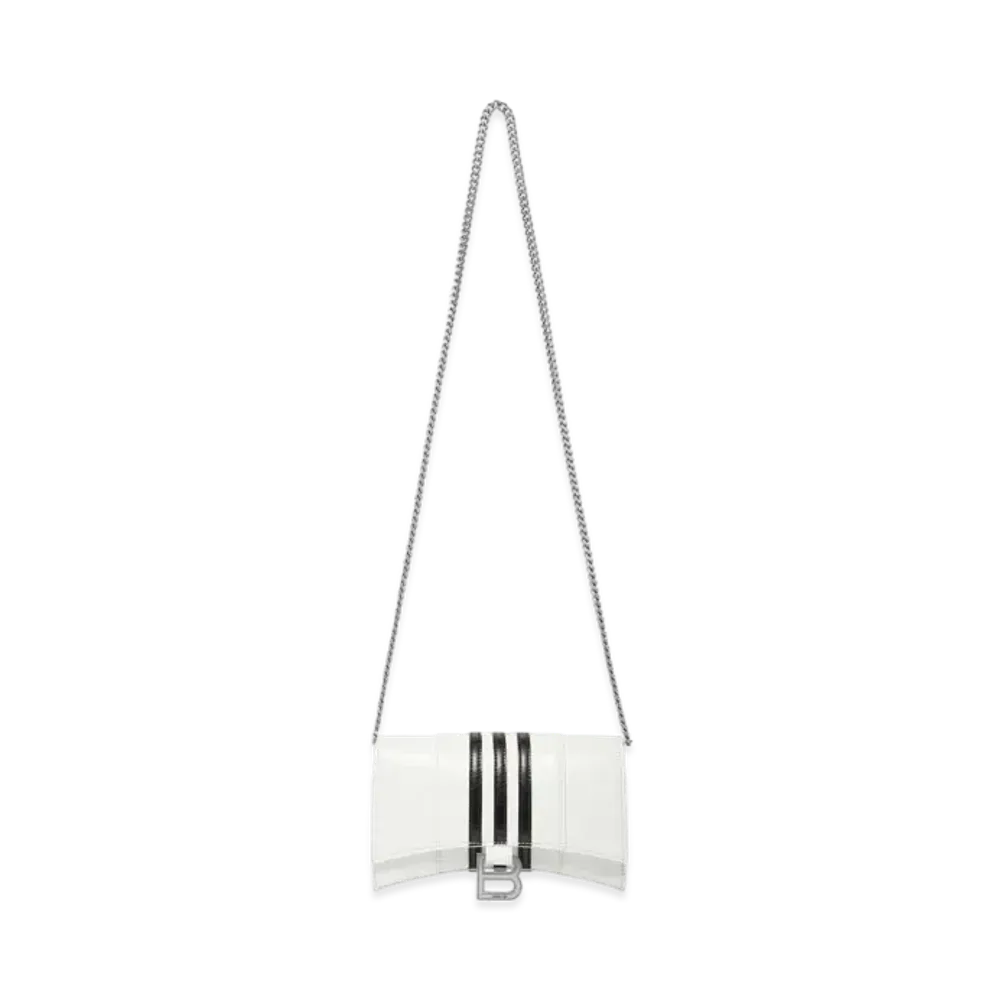 adidas BALENCIAGA Hourglass Wallet With Chain "White"