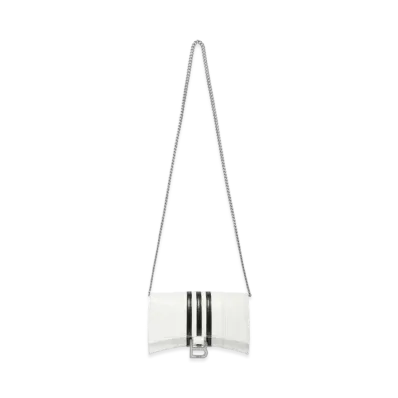 adidas BALENCIAGA Hourglass Wallet With Chain "White"