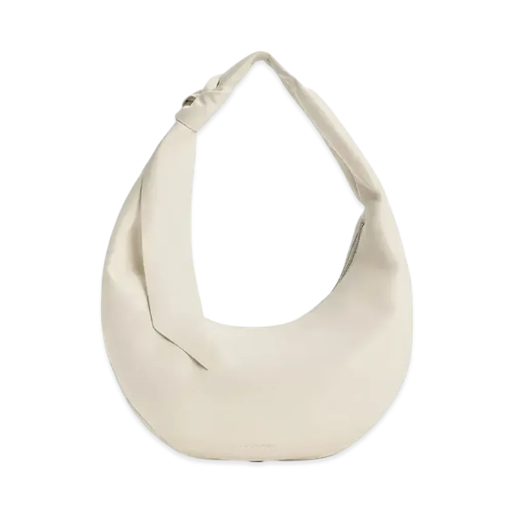 CHARLES & KEITH Tony Knot Curve Hobo Bag "Chalk"