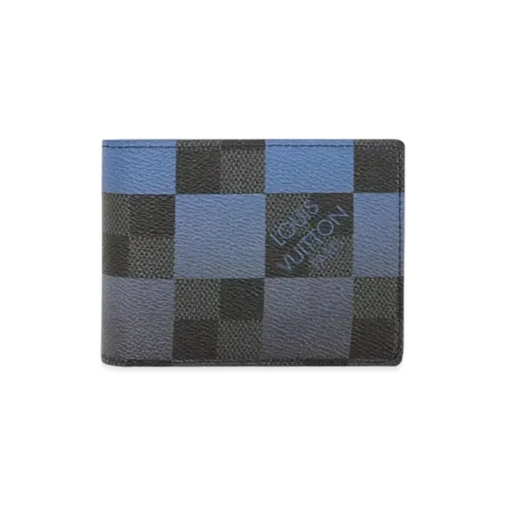 Louis Vuitton Multiple Wallet Damier Graphite Giant "Blue"