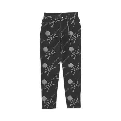 mastermind WORLD Slim Monogram Denim Pants "Black"