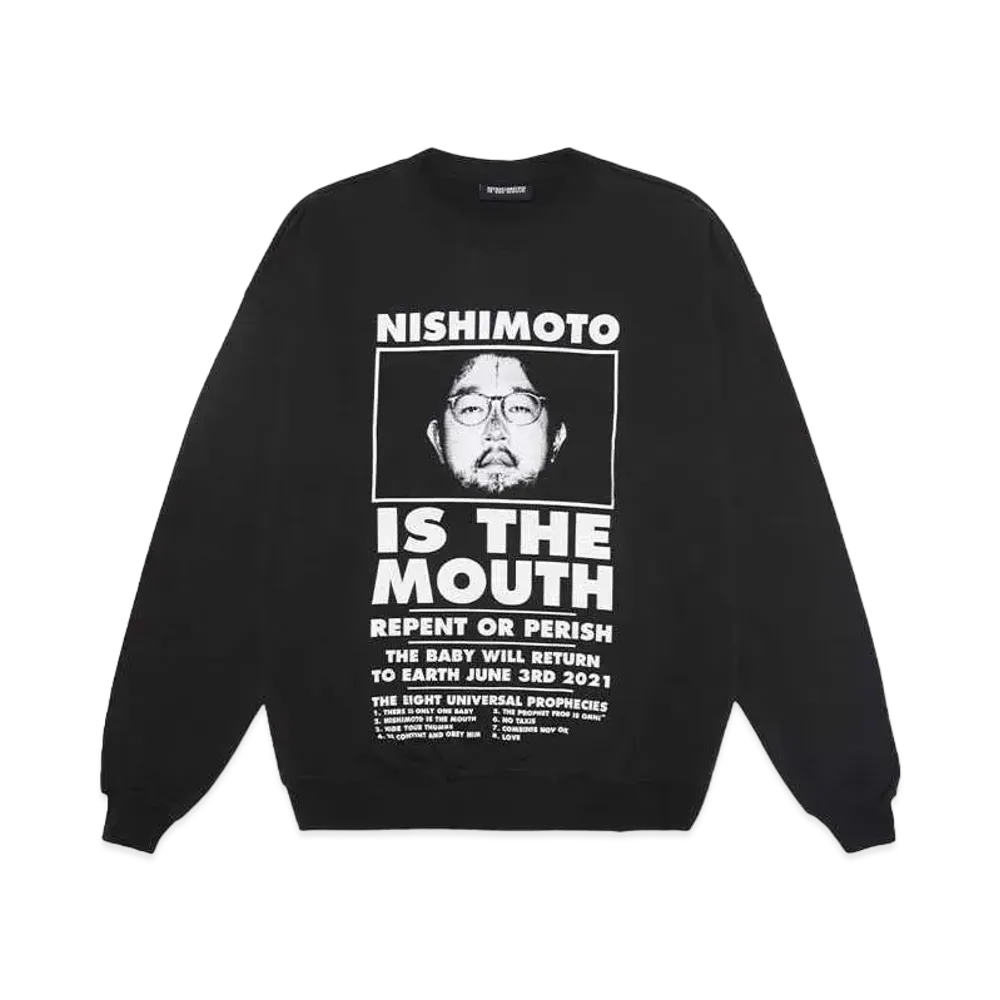 NISHIMOTO IS THE MOUTH CLASSIC SWEAT SHIRTS "BLACK"