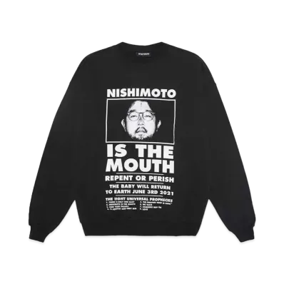 NISHIMOTO IS THE MOUTH CLASSIC SWEAT SHIRTS "BLACK"