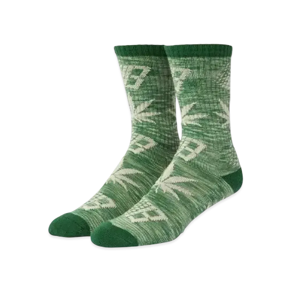 HUF x Bronze56K Plantlife Marred Socks "Green"