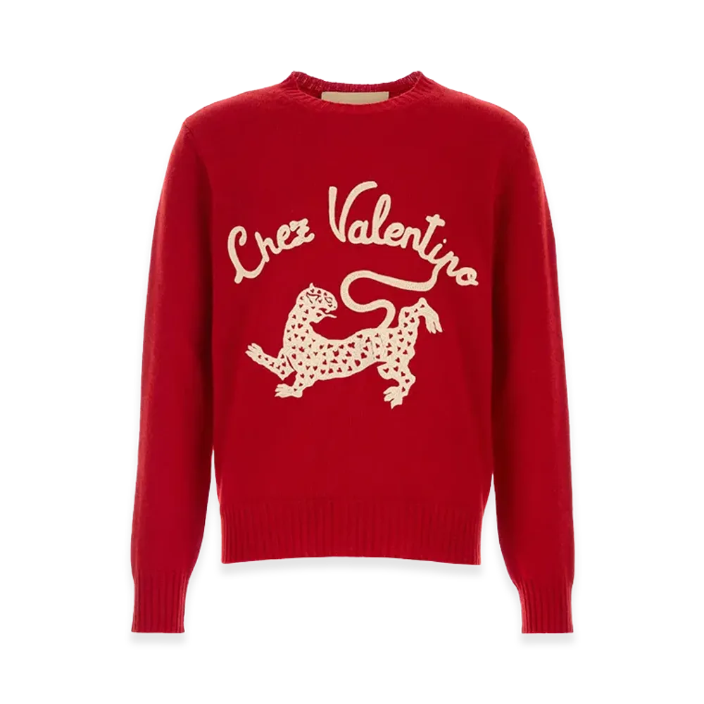 Valentino Wool Sweater "Red"
