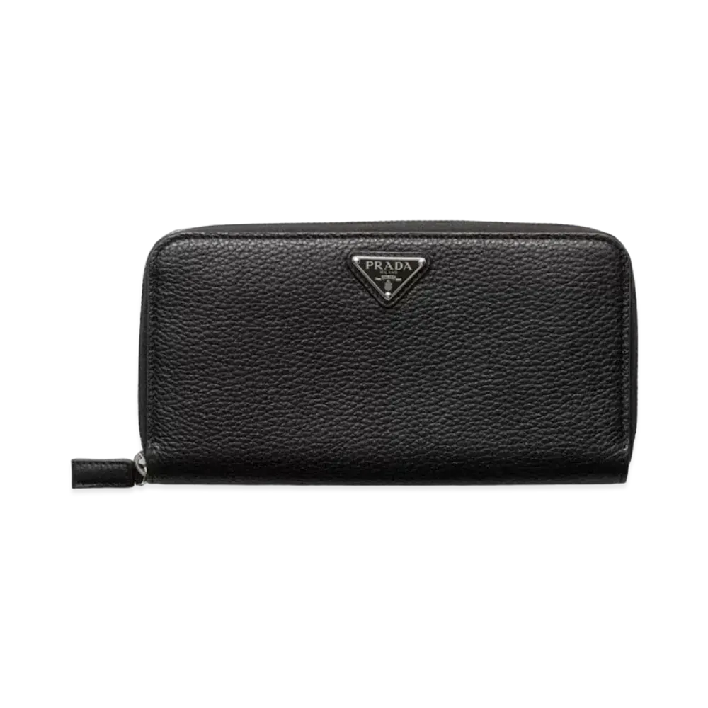 PRADA Leather Wallet "Black"