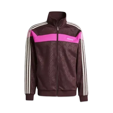 adidas 80s Premium Embossed Three Stripes Track Top "Shadow Brown"