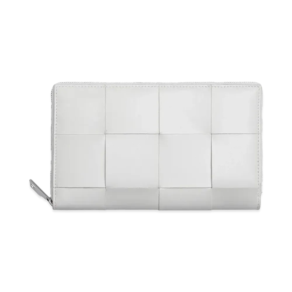 Bottega Veneta Zip Around Wallet "White"