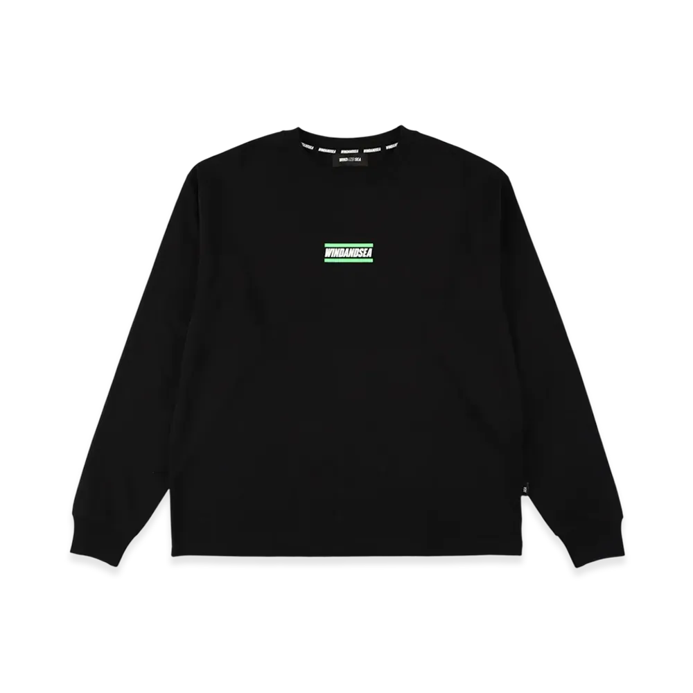 WIND AND SEA Front Logo L/S Tee "Black"