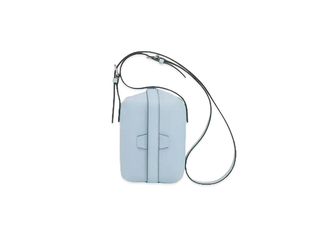 Valextra Tric Trac Crossbody Bag "Sky Blue"