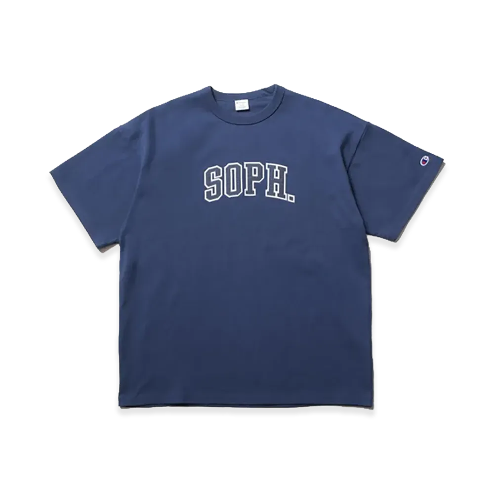 SOPH. x Champion Crewneck Tee "Navy"