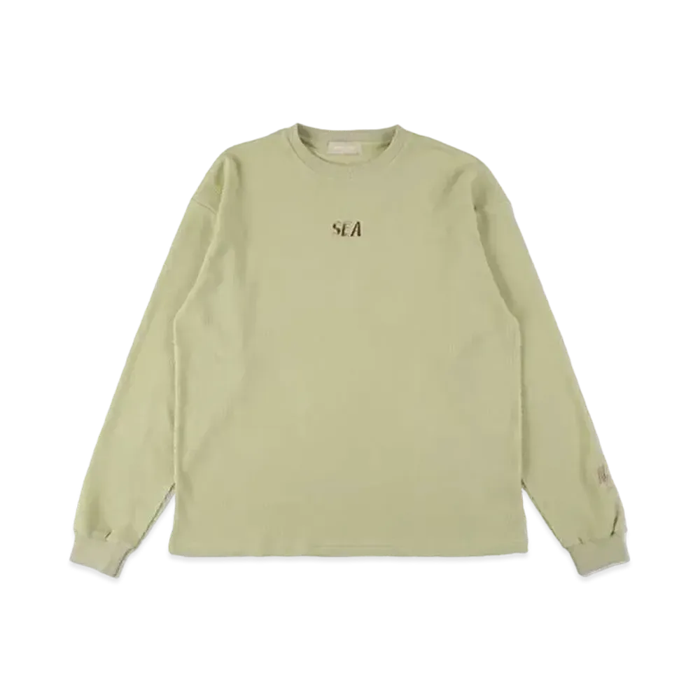 WIND AND SEA ES Waffle L/S "PF Green"