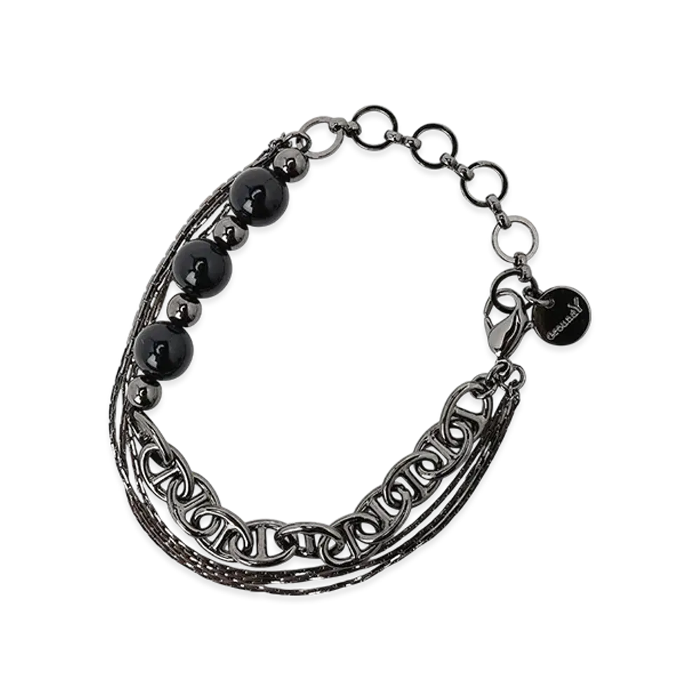 Ground Y Brass Beads Chain Beacelet C "Black"