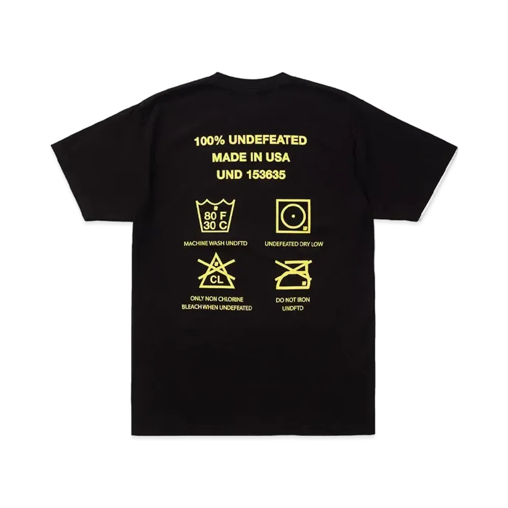 UNDEFEATED INSTRUCTION S/S TEE - 80334 "Black"