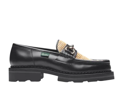 Paraboot Women's Vincennes raphia "Lis noir/raph nat"