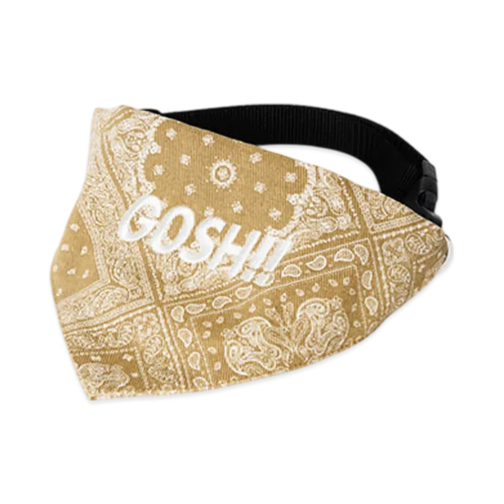 WIND AND SEA Gosh!! Dog Bandana "Beige"