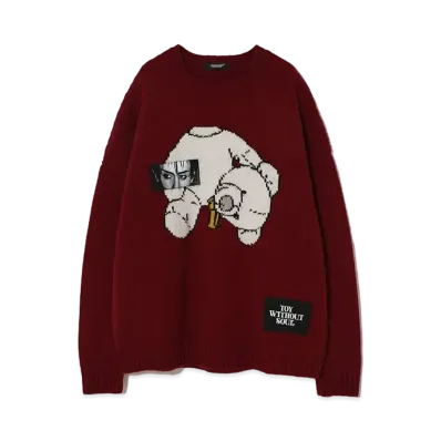 UNDERCOVER Wool Knit Pullover "Bordeaux"