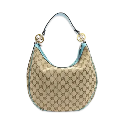 GUCCI GG Twins One Shoulder Bag "Light Blue"