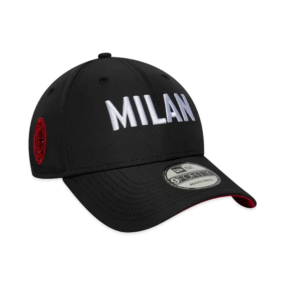 NEW ERA x AC Milan 9Forty Wordmark "Black"