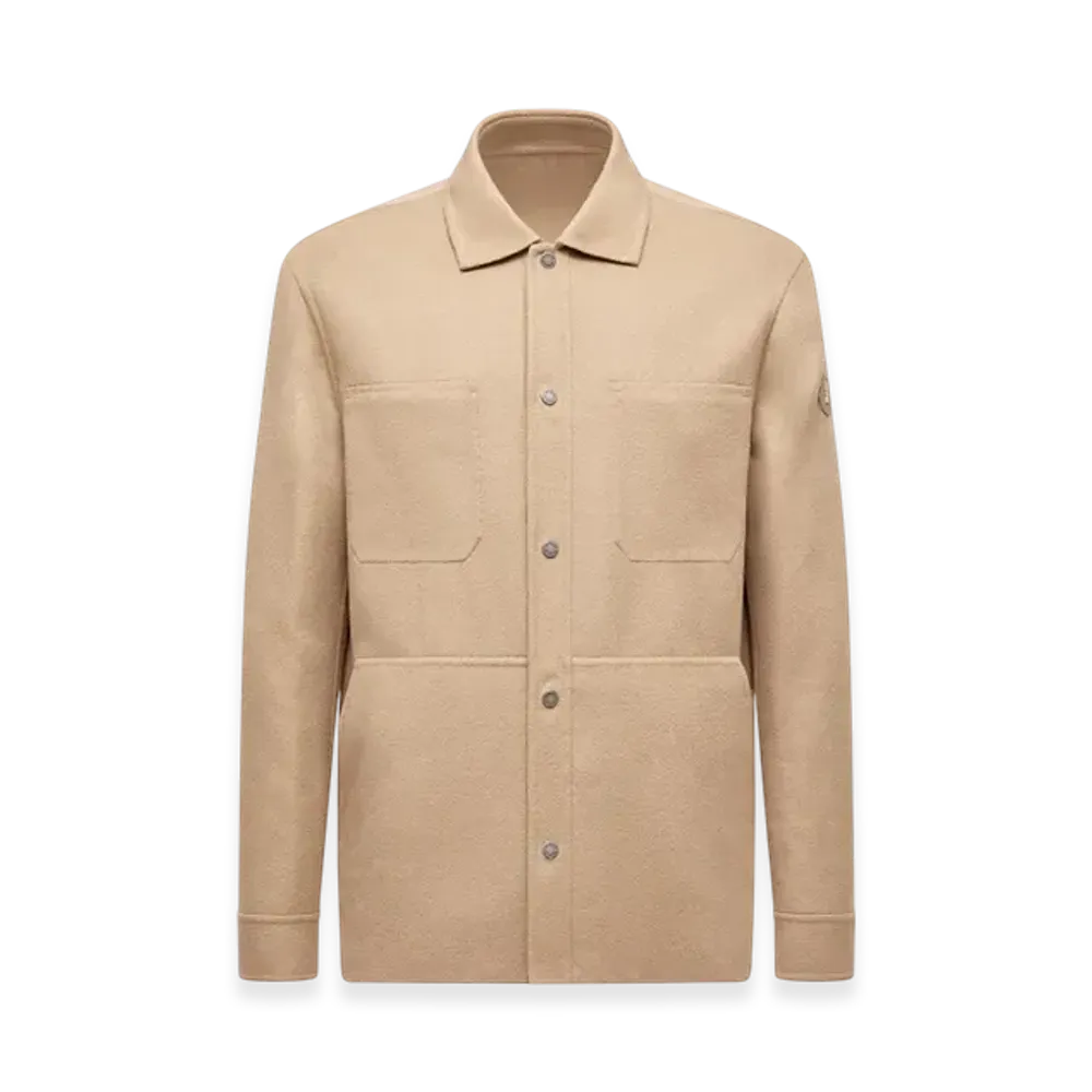 MONCLER Tagnit Reversible Wool Shirt Jacket "Brown"
