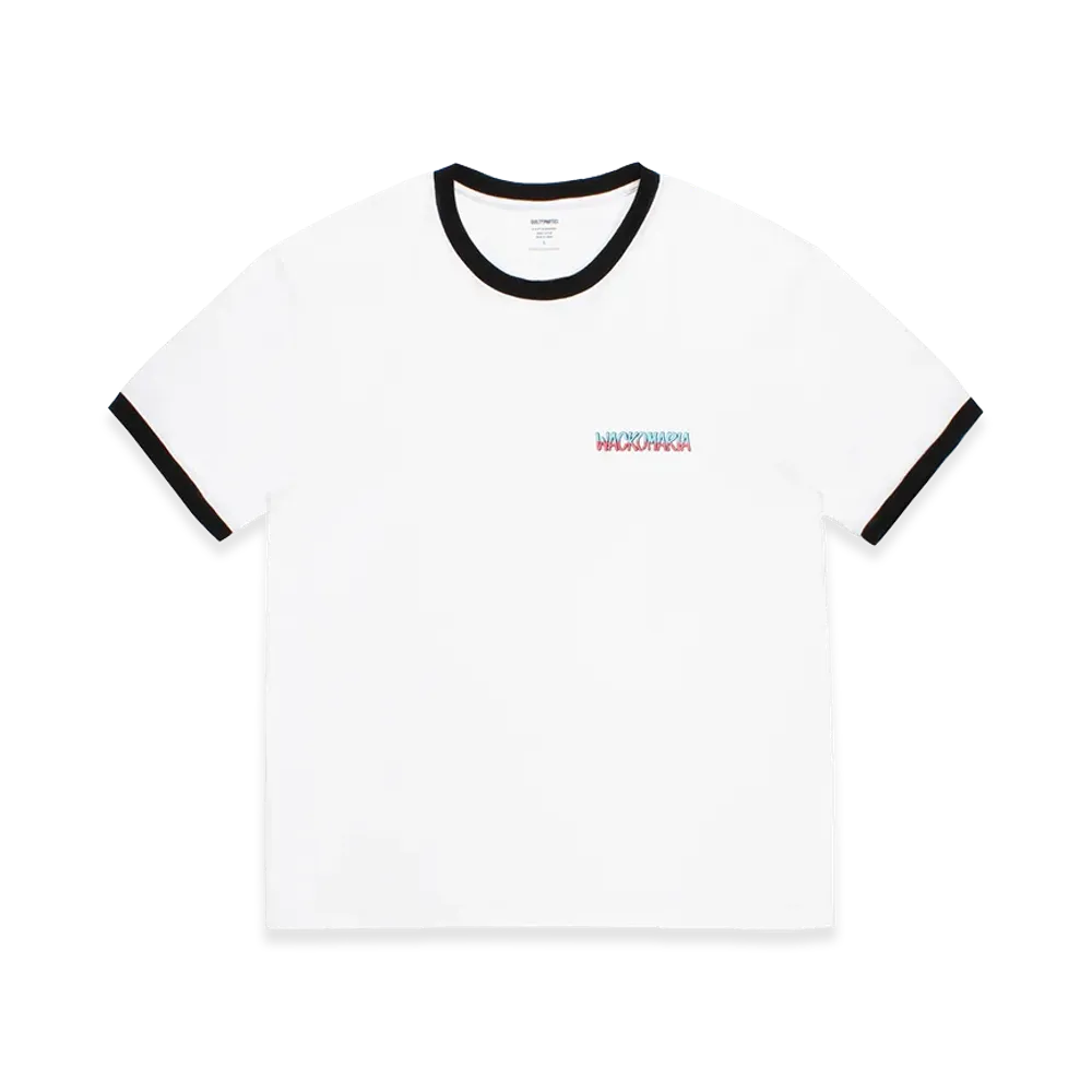 WACKO MARIA Ringer T-Shirt "White/Black"