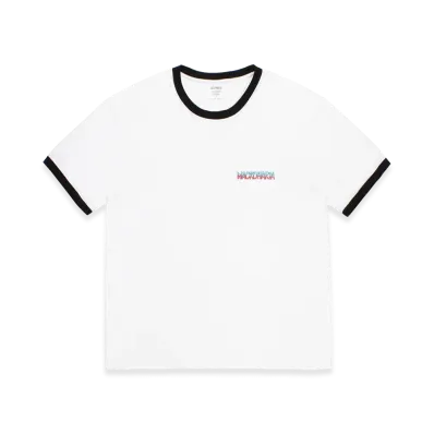 WACKO MARIA Ringer T-Shirt "White/Black"