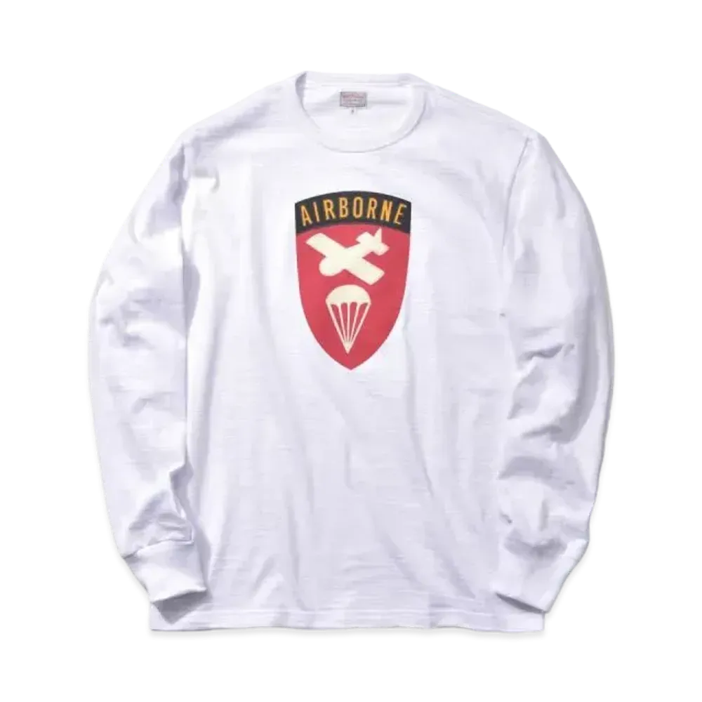 THE REAL McCOY'S Athletic L/S Tee / Airborne "White"