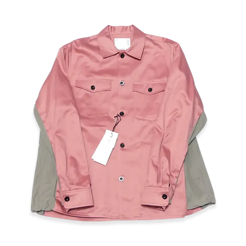 sacai Cotton Chino Shirt "Pink"