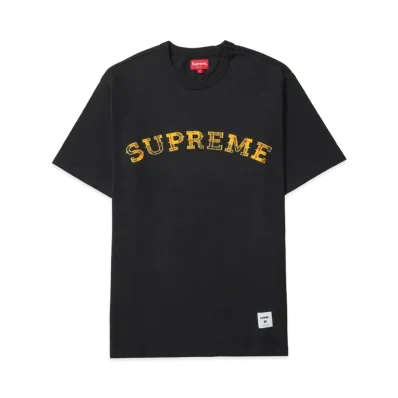 Supreme Plaid Appliqué S/S Top "Black"
