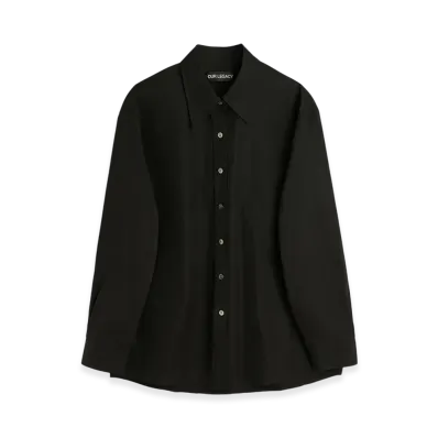 OUR LEGACY Women's Favourite Shirt "Black All Day Poplin"