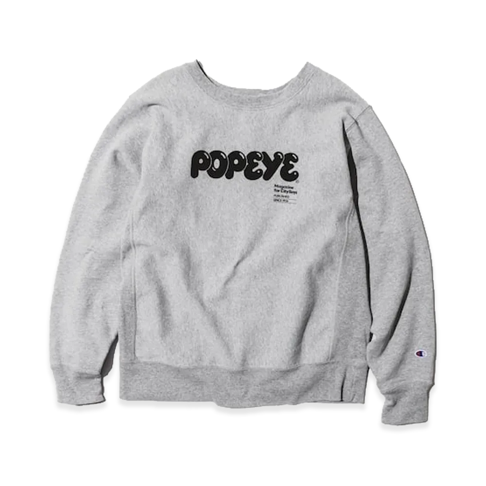 BEAMS x POPEYE x Champion SWEATSHIRT "Gray"