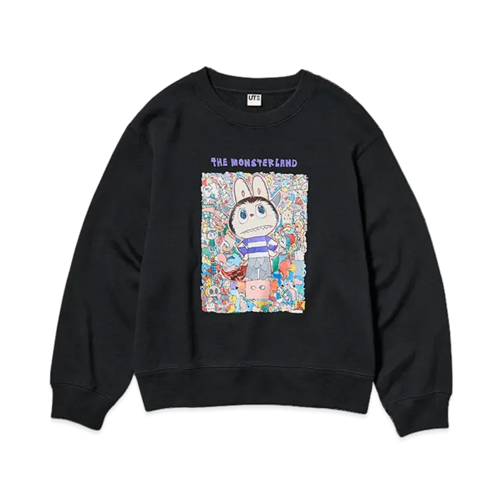 Uniqlo x POP MART THE MONSTERS (LABUBU) Sweat Shirt Girls "Black"