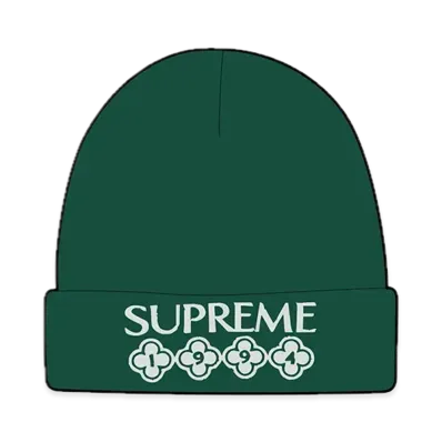 Supreme Glitter Beanie "Dark Green"