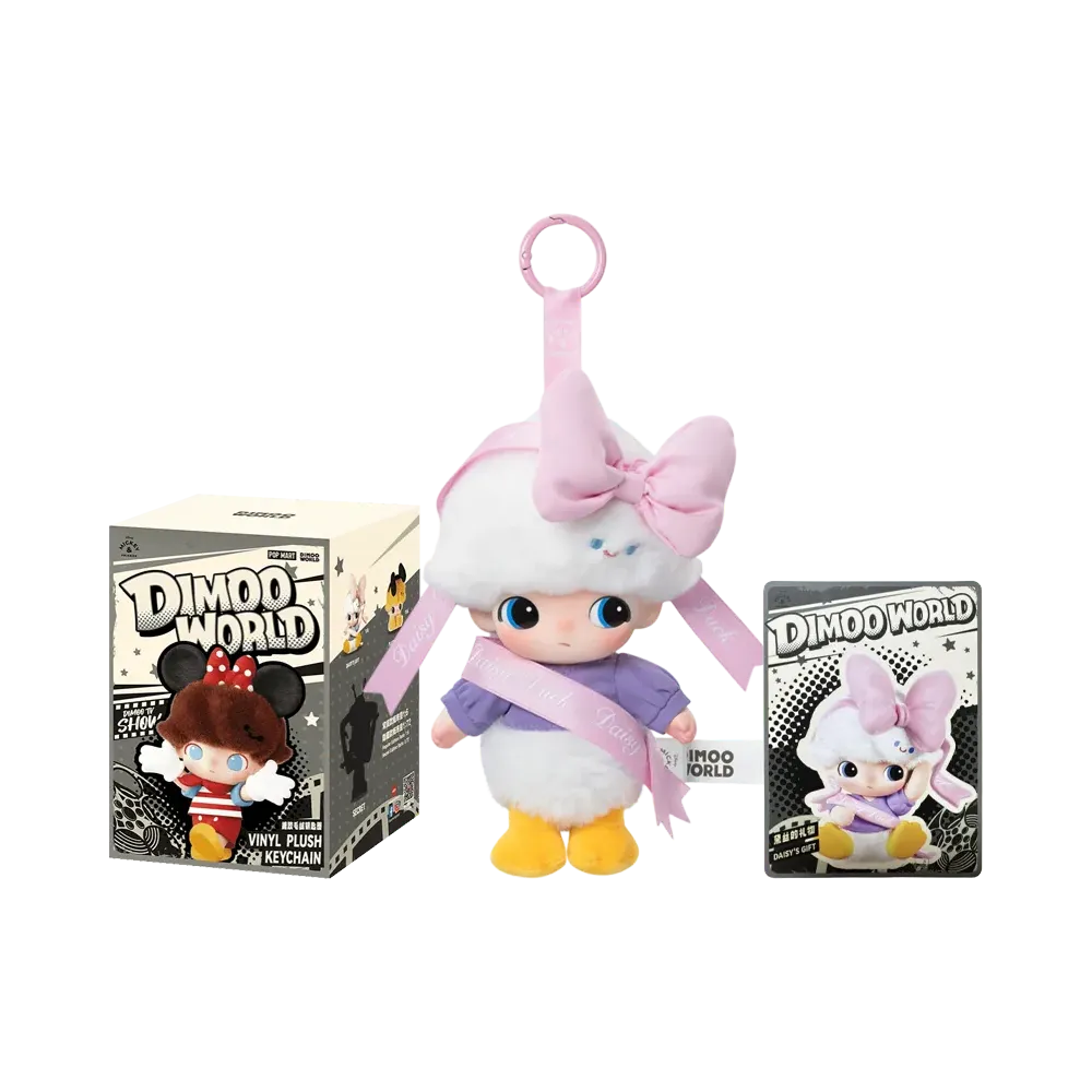 POP MART DIMOO WORLD x DISNEY Series Plush Keychain Daisy's Gift