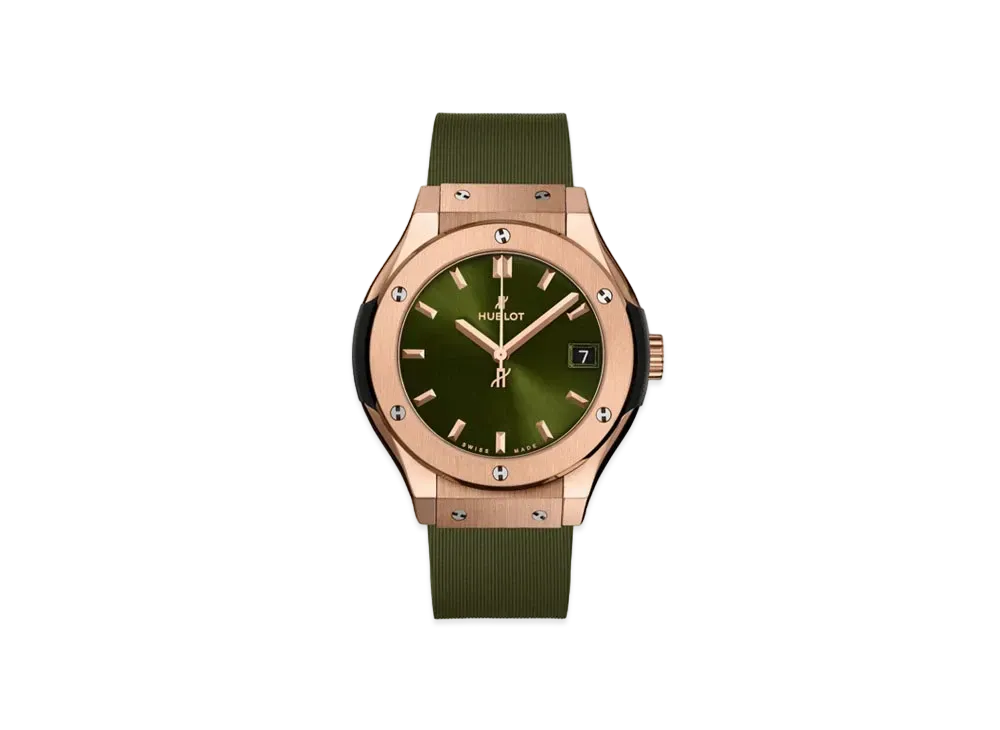 HUBLOT Classic Fusion King Gold Green 33mm