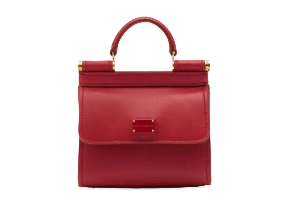 Dolce&Gabbana Sicily 58 Microbucks Smooth Curveskin "Red"