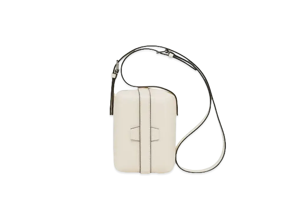 Valextra Tric Trac Crossbody Bag "Vanilla"