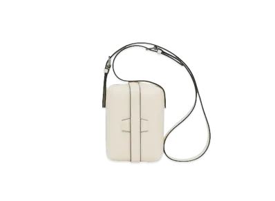 Valextra Tric Trac Crossbody Bag "Vanilla"
