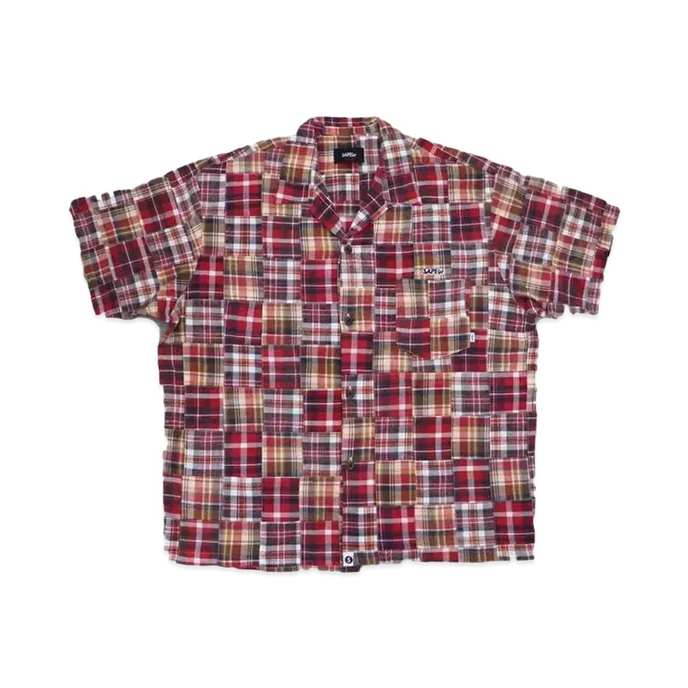 SAPEur PATCHWORKSHIRT SHIRT "Red"