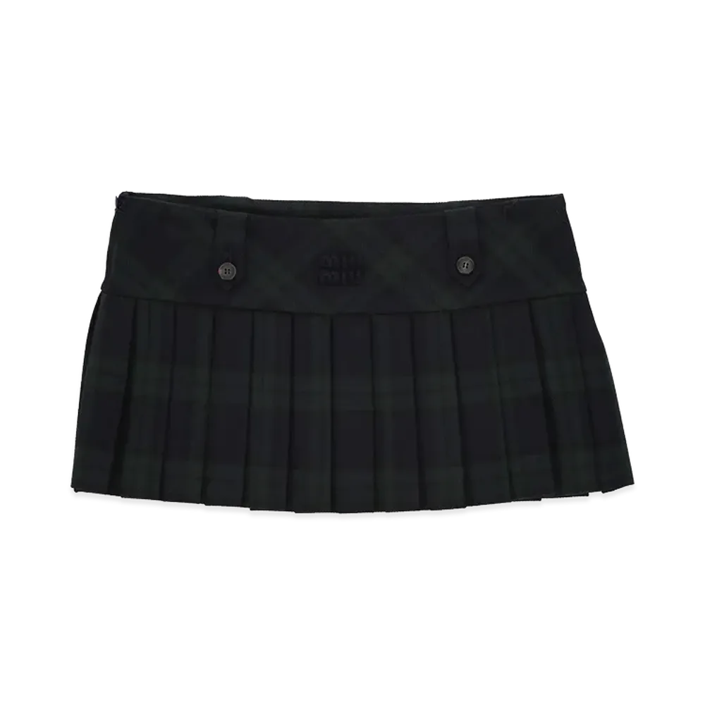MIU MIU Women's Skirts "Blue/Green"